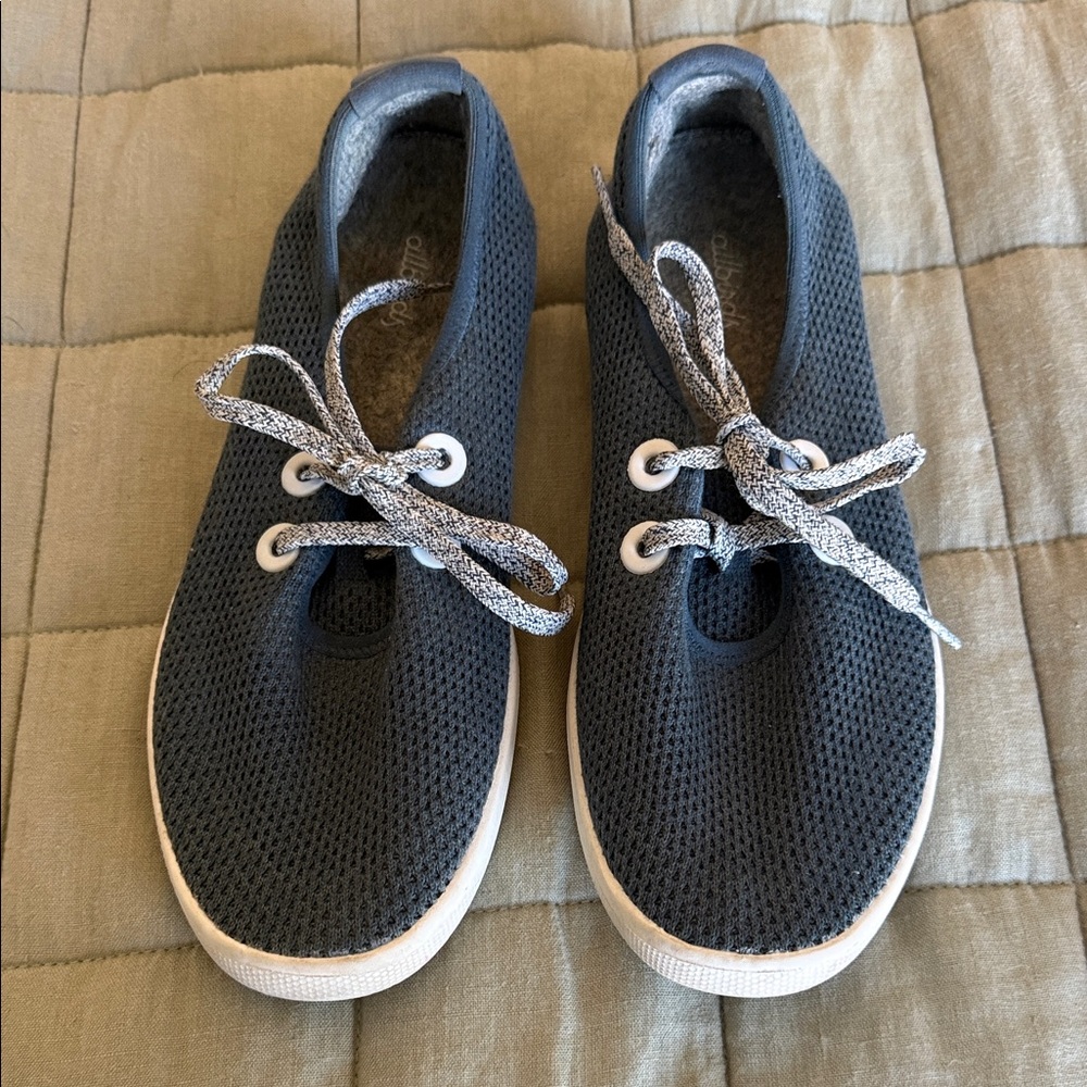 Allbirds Women's Sneakers in Dark Gray and White